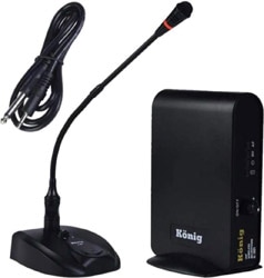König K-301 UHF Tek Kanal Kablosuz Masa Mikrofonu