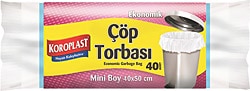 Koroplast Ekonomik Mini Boy 40x50 cm 40'lı Çöp Torbası