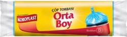 Koroplast Güçlü Orta Boy Çöp Poşeti 15'li