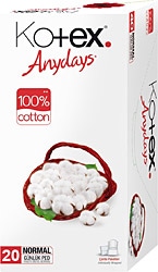 Kotex Anydays Normal 20'li Günlük Ped