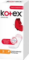 Kotex İnce Günlük Ped Parfümsüz 18'li