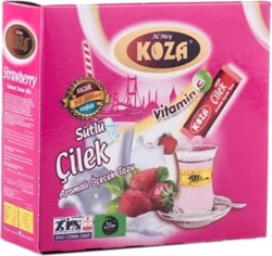 Koza Tek İçimlik Sütlü Çilek Aromalı Toz İçecek 50'li