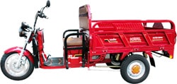 Kral KR13-L-X Truva 8000 Kasalı Üç Tekerlekli Elektrikli Kırmızı Scooter
