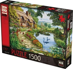 KS Games Cottage By The Lake 1500 Parça Puzzle
