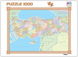 KS Games Türkiye Siyasi Haritası 1000 Parça Puzzle