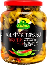 Kühne 370 ml / 325 gr Acı Biber Turşusu