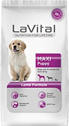 LaVital Maxi Puppy Kuzu Etli 3 kg Büyük Irk Yavru Köpek Maması