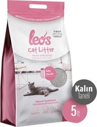 Leo 's Cat Litter Bentonit Baby Powder Kokulu Kalın Taneli 5 lt Kedi Kumu