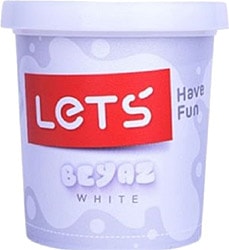 Lets Tek Renk Beyaz 150 gr Oyun Hamuru