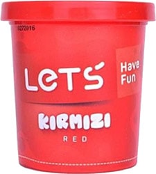 Lets Tek Renk Kırmızı 150 gr Oyun Hamuru