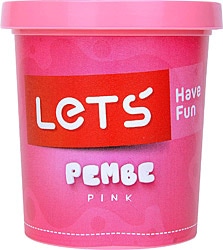 Lets Tek Renk Pembe 150 gr Oyun Hamuru