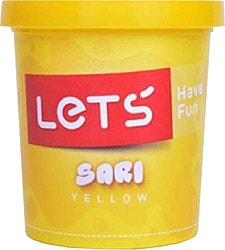 Lets Tek Renk Sarı 150 gr Oyun Hamuru