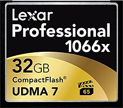 Lexar Compact Flash UDMA 7 1066x 32 GB Hafıza Kartı