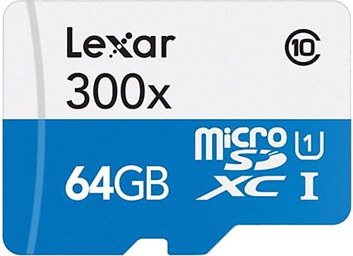 Lexar 64 GB 300x MicroSDHC Hafıza Kartı