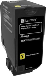 Lexmark 74C5SY0 Sarı Toner