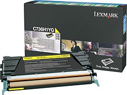 Lexmark C736H1YG Sarı Toner