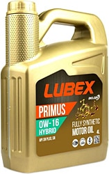 Lubex Primus Hybrid 0W-16 4 lt Motor Yağı