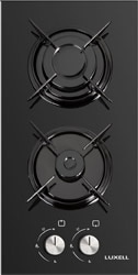 Luxell C3-20F Siyah Camlı Domino Ankastre Ocak