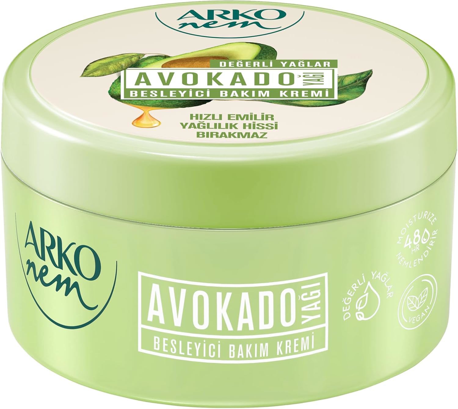 Arko Nem Değerli Yağlar Avokado Yağı 250 ml Nemlendirici Krem