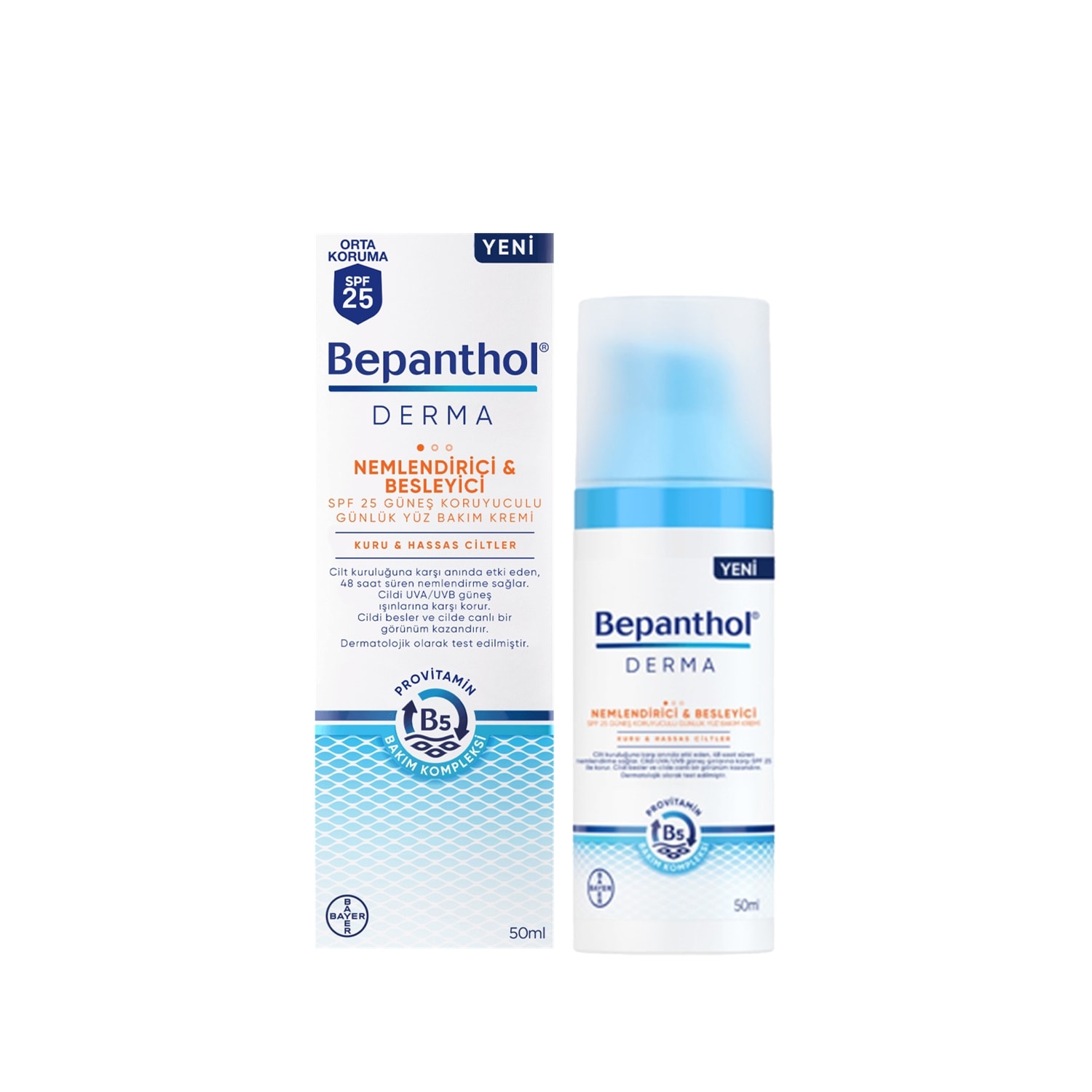 Bepanthol Derma Spf 25 Besleyici ve Nemlendirici Krem 50 ml