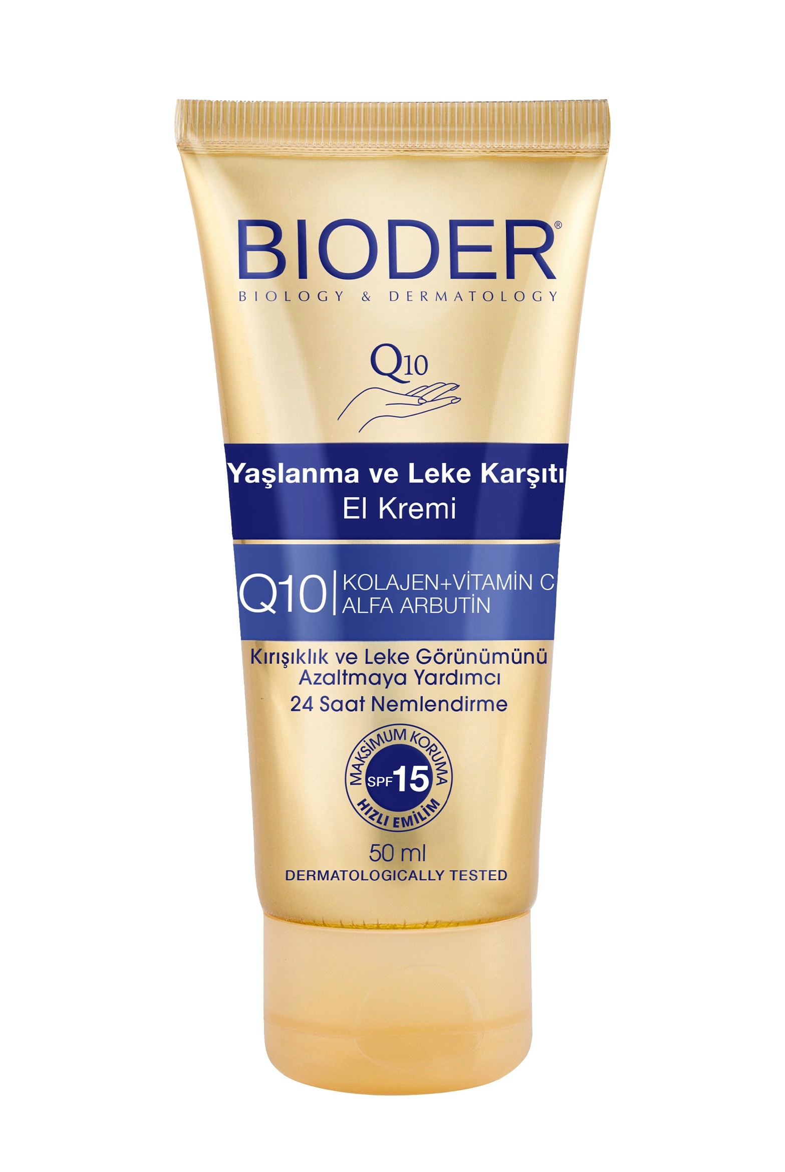 Bioder Yaşlanma ve Leke Karşıtı El Kremi 50 ml