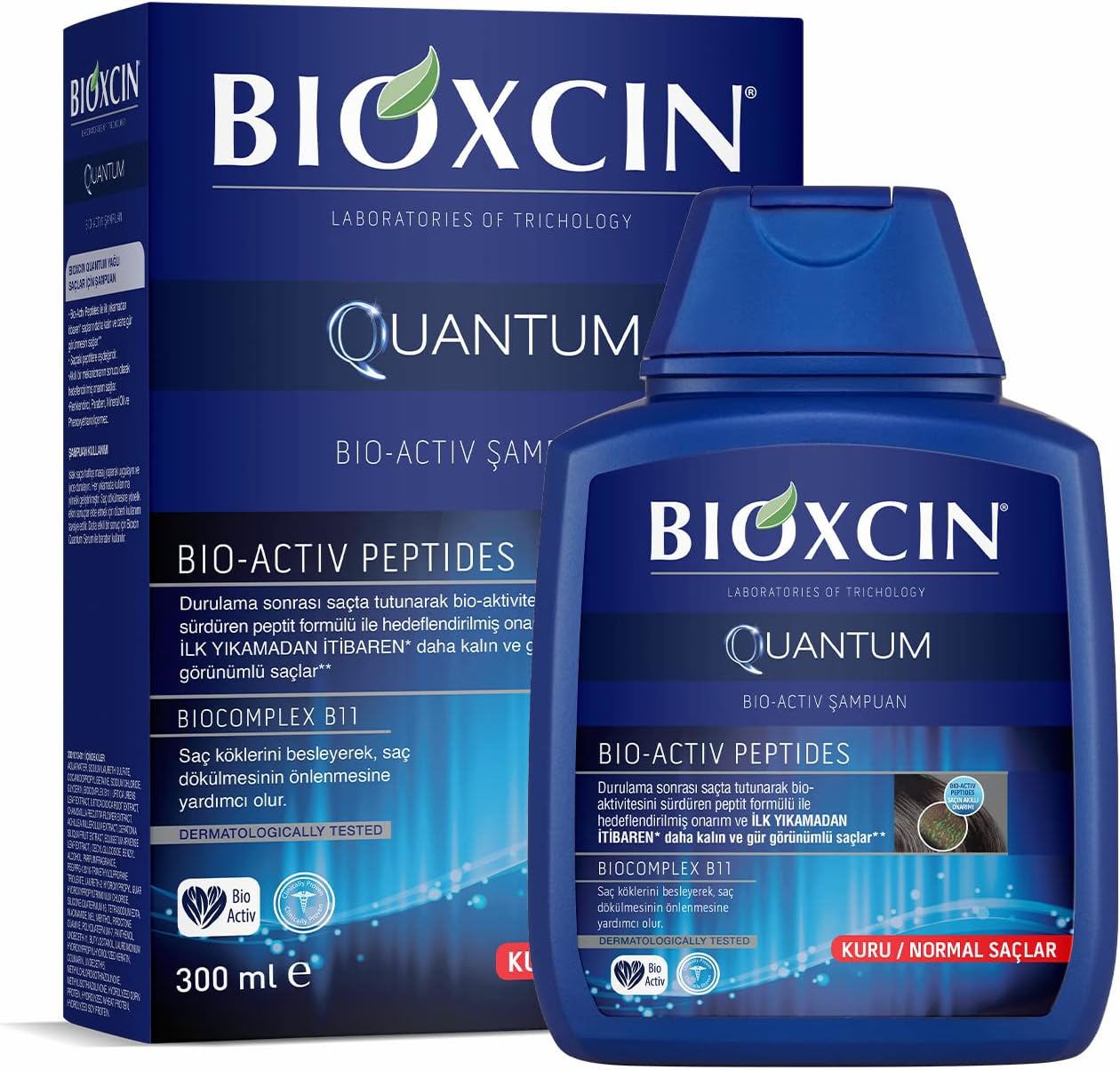 Bioxcin Quantum Bio-Activ Kuru ve Normal Saçlar için 300 ml Şampuan