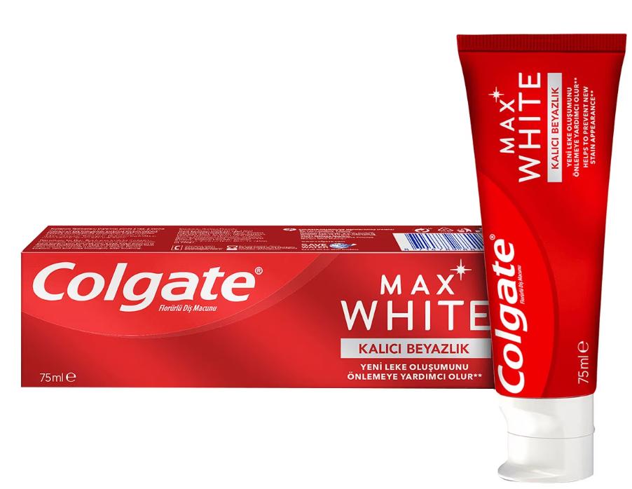 Colgate Max White Kalıcı Beyazlık 75 ml Florürlü Diş Macunu
