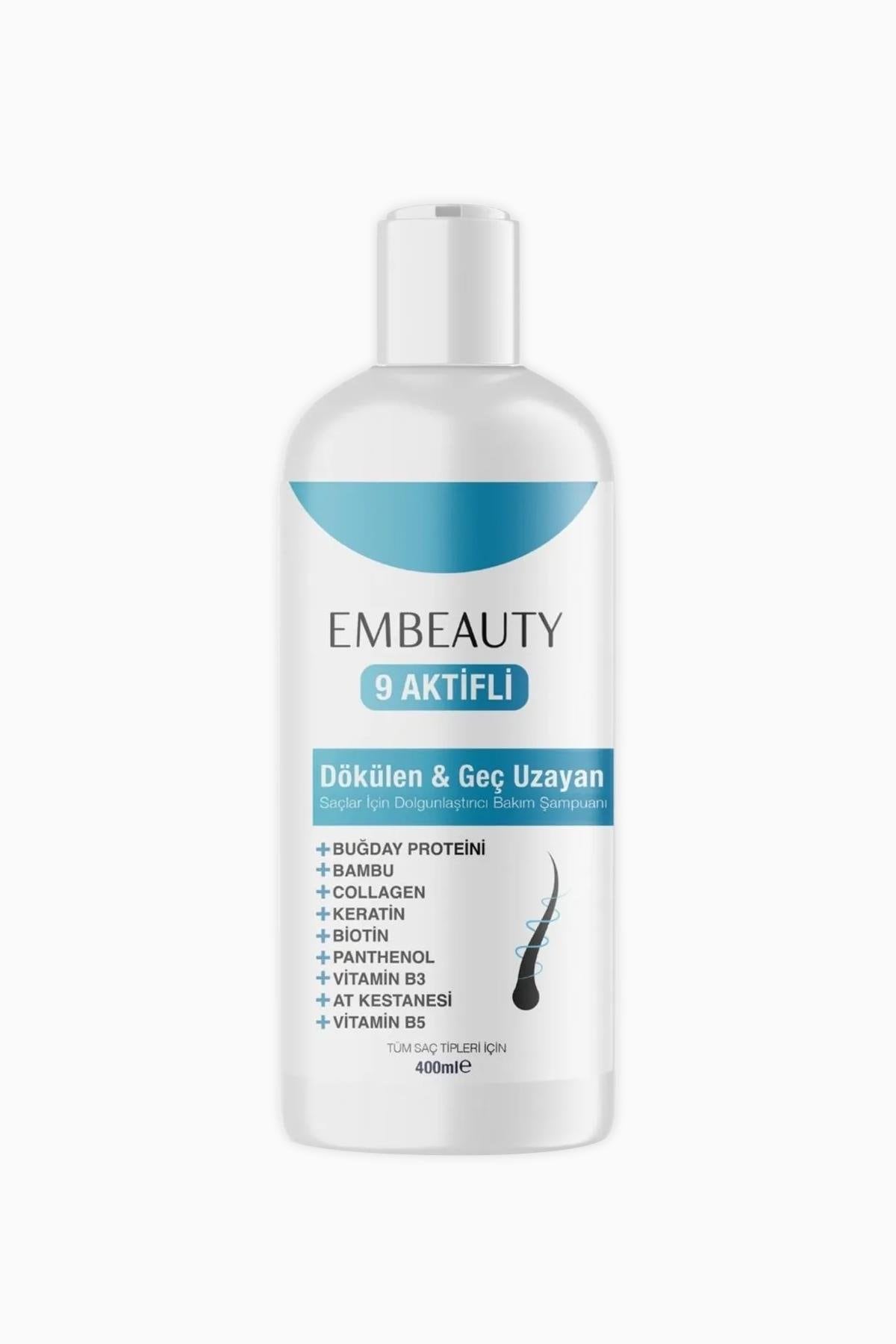 Embeauty 9 Aktifli 400 ml Saç Dökülmesine Karşı Şampuan
