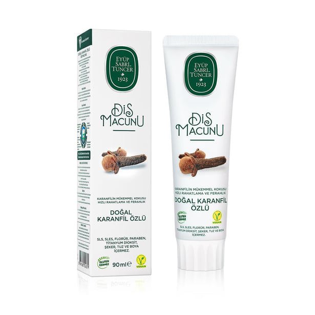 Eyüp Sabri Tuncer Doğal Karanfil Özlü 90 ml Florürsüz Diş Macunu