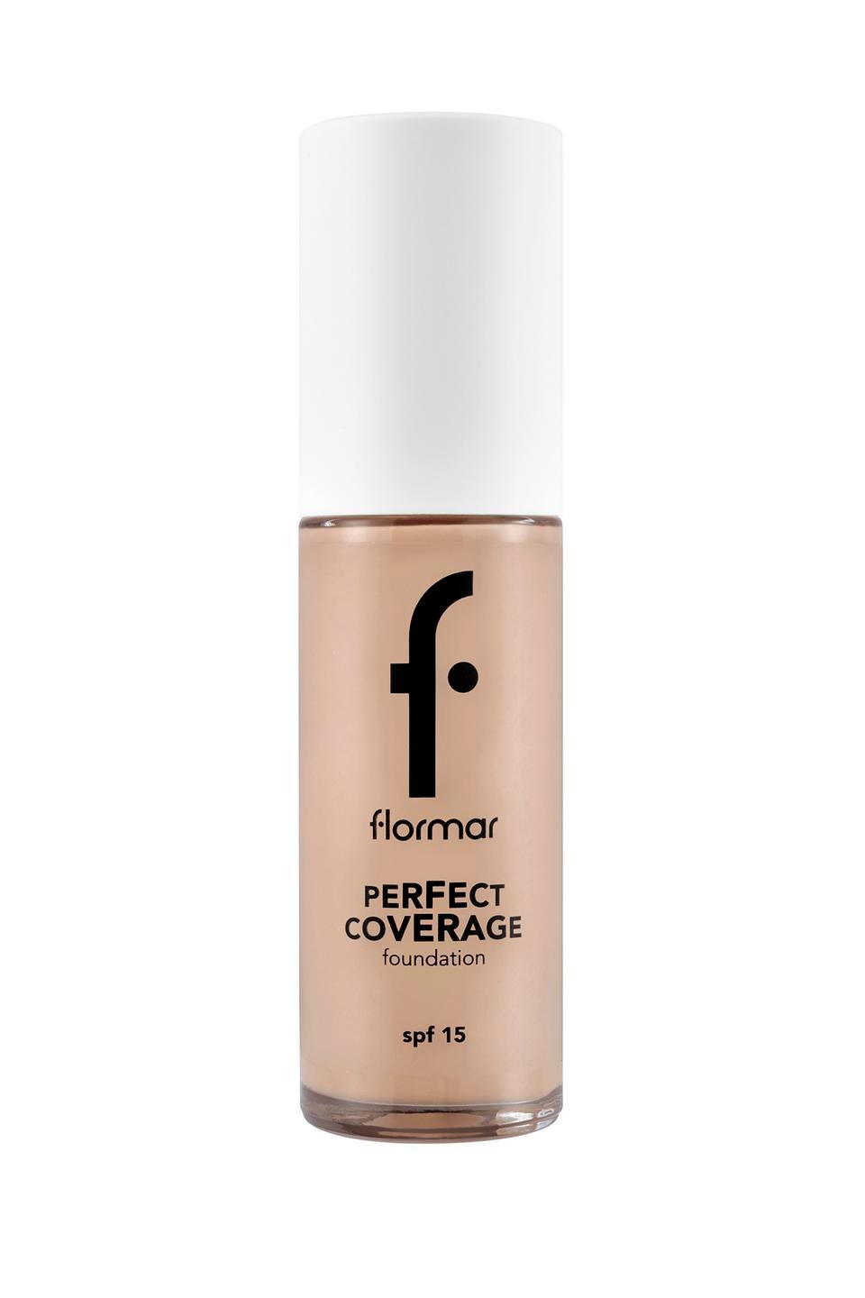 Flormar Perfect Coverage Yarı Parlak Bitişli SPF 15 101 Pastelle 30 ml Likit Fondöten