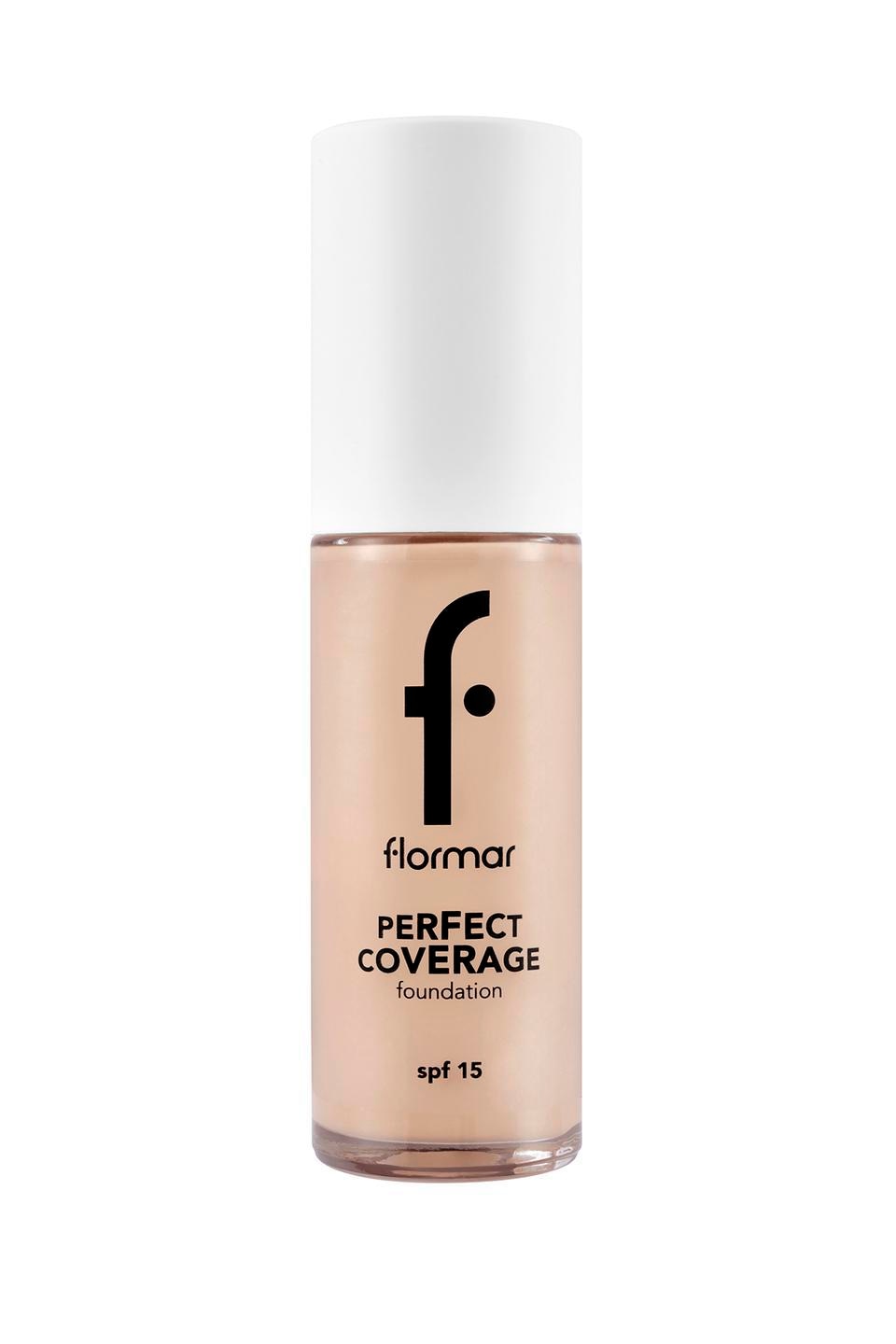 Flormar Perfect Coverage Yarı Parlak Bitişli SPF 15 105 Porcelain Ivory 30 ml Likit Fondöten