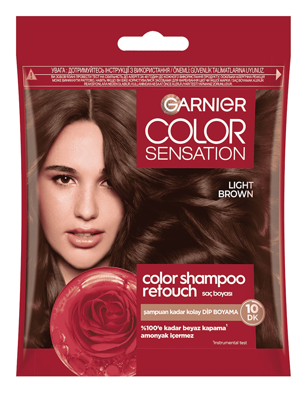 Garnier Color Shampoo Retouch 5.0 Light Brown Saç Boyası