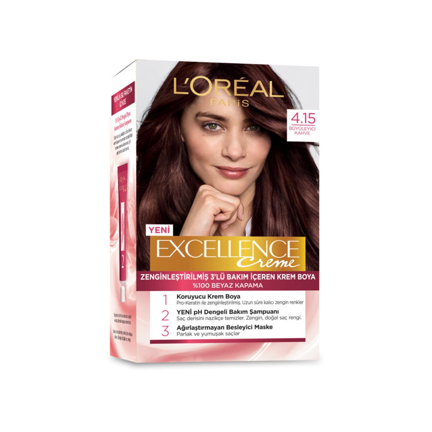 L'Oreal Paris Excellence Creme 4.15 Büyüleyici Kahve Saç Boyası