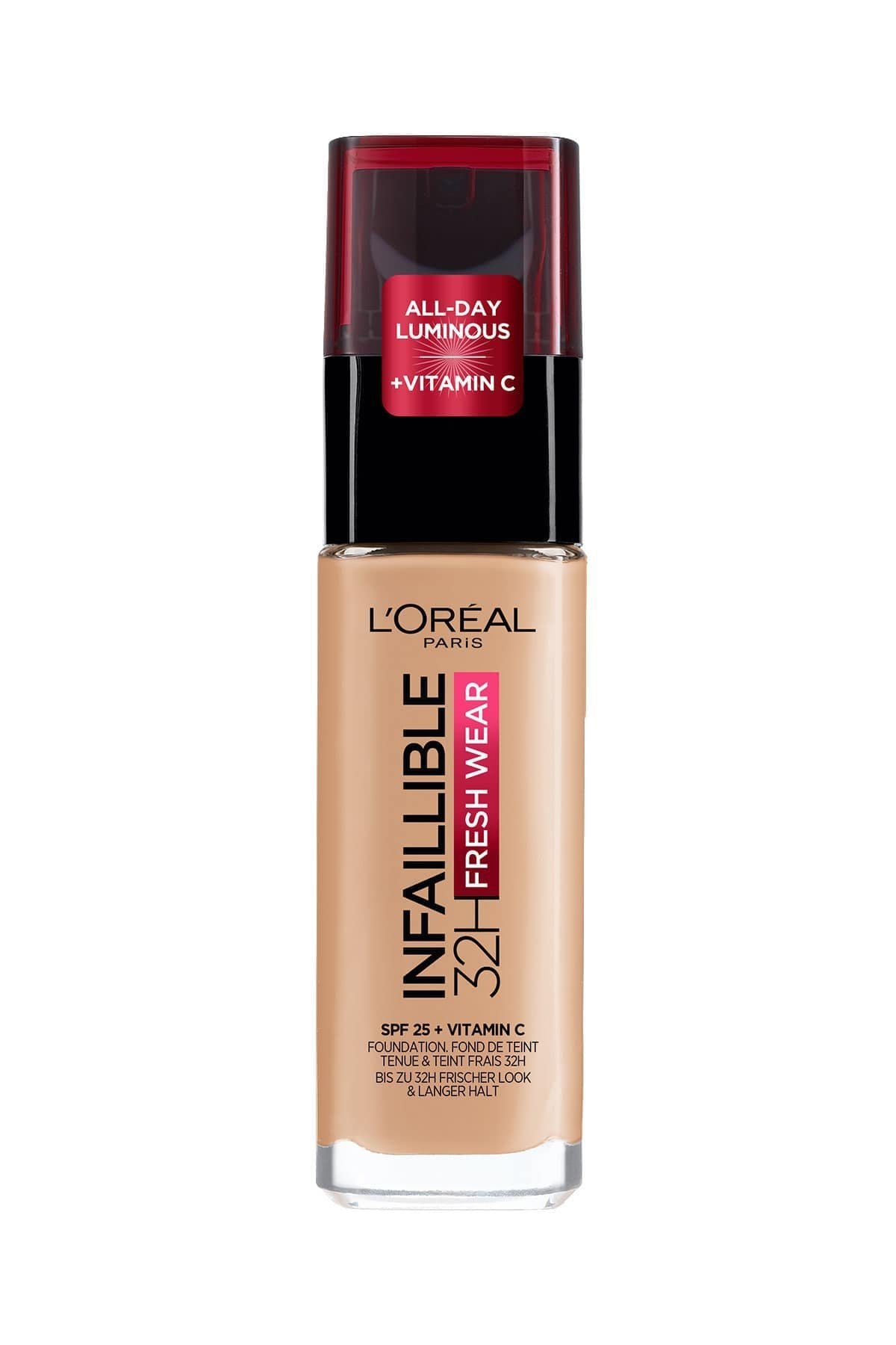 L'Oreal Paris Infaillible 32H Fresh Wear C Vitaminli 200 Natural Linen 30 ml Likit Fondöten