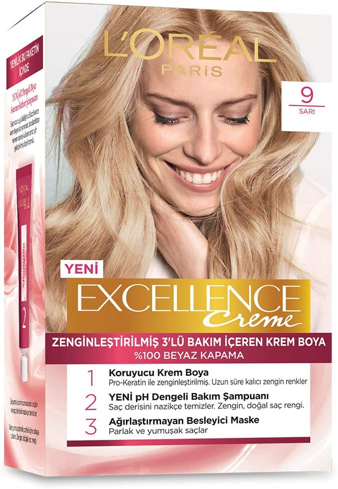 L'Oreal Paris Excellence Creme 9 Sarı Saç Boyası
