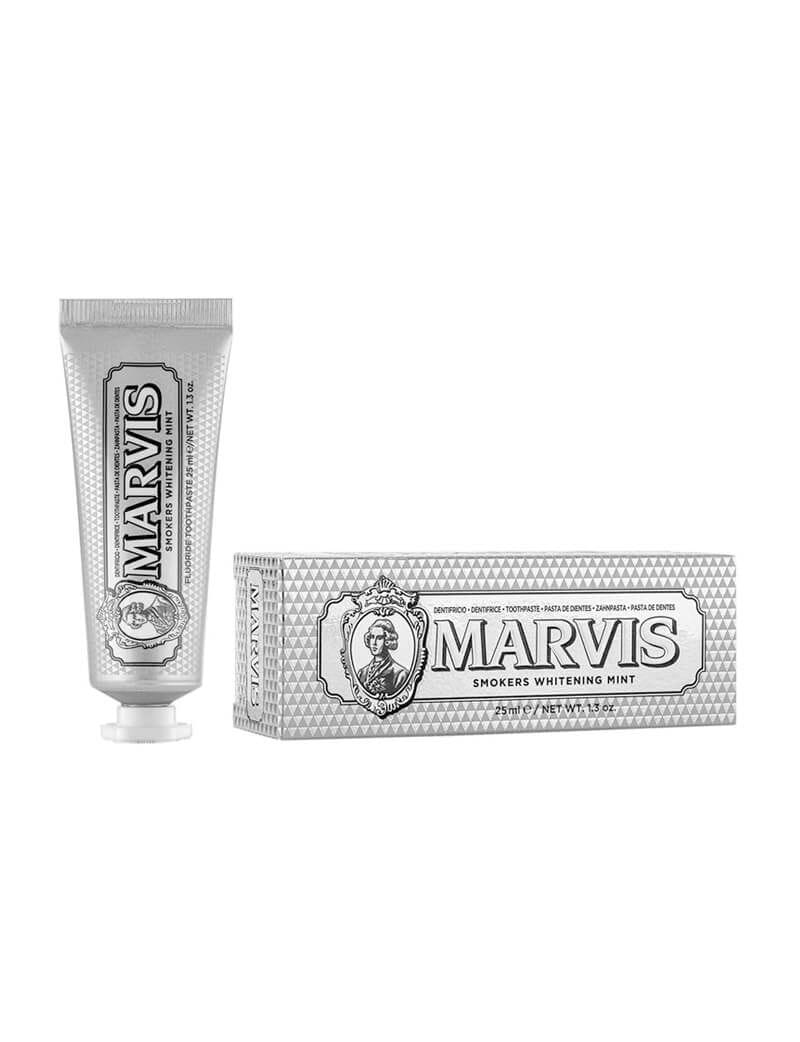 Marvis Whitening Mint Sigara İçenler için Beyazlatıcı 25 ml Florürlü Diş Macunu