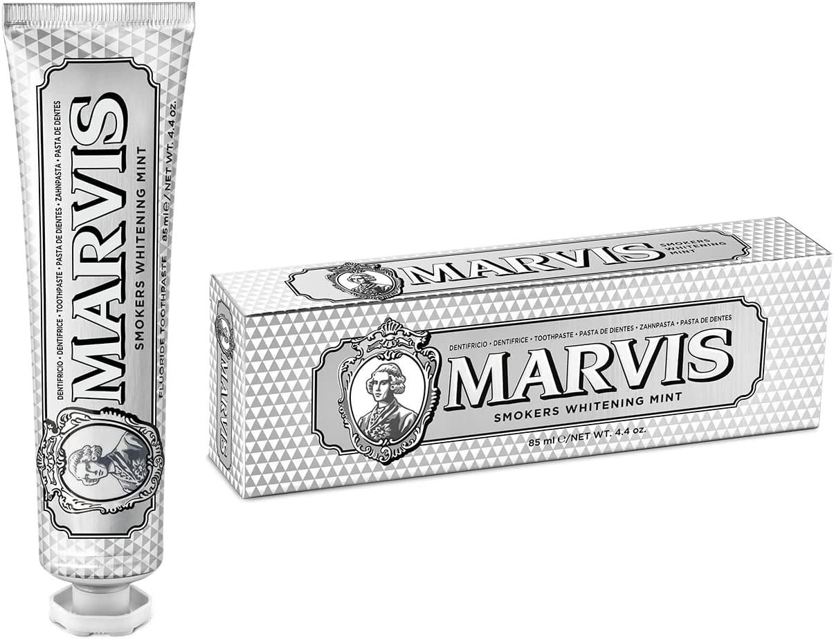 Marvis Whitening Mint Sigara İçenler için Beyazlatıcı 85 ml Florürlü Diş Macunu