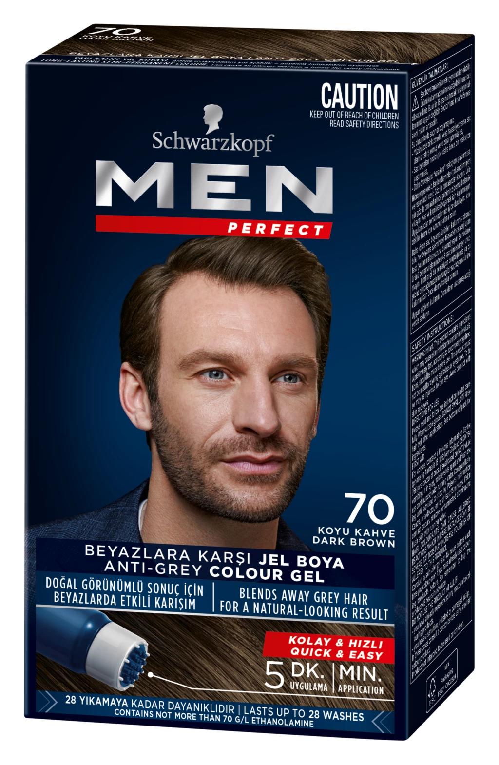 Men Perfect 70 Koyu Kahve Erkek Saç Boyası