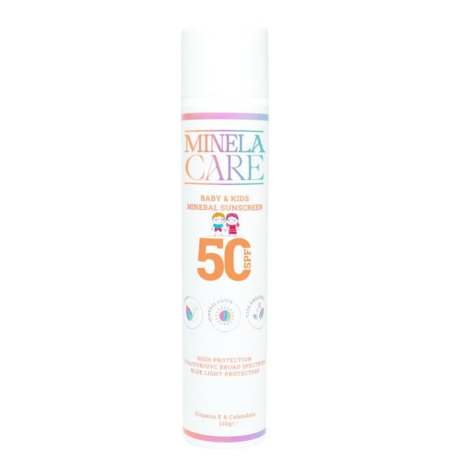 Minela Care Organik Mineral Filtreli 110 gr 50 Faktör Bebek ve Çocuk Güneş Kremi