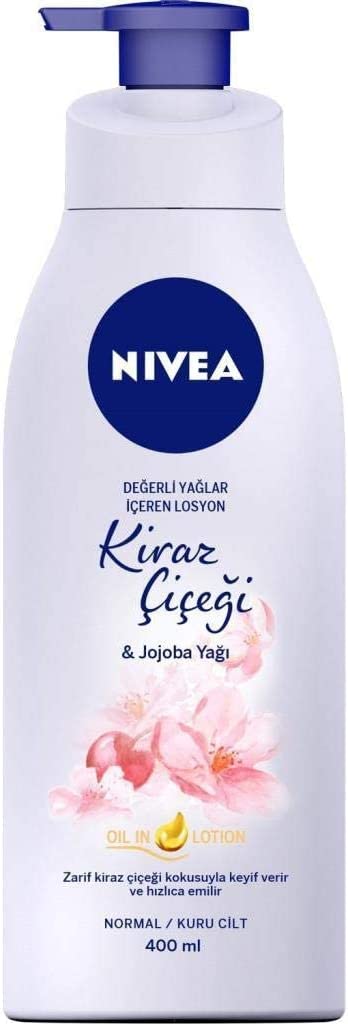 Nivea Değerli Yağlar Kiraz Çiçeği ve Jojoba Yağı Vücut Losyonu 400 ml