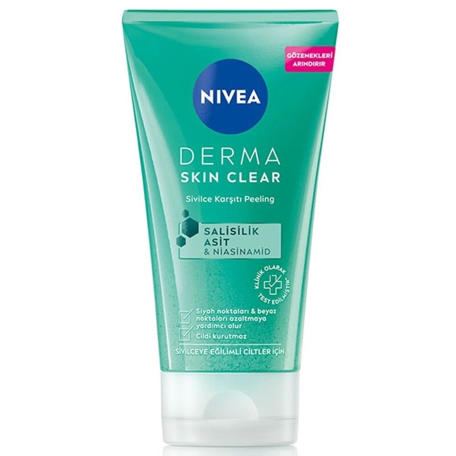 Nivea Derma Skin Clear Sivilce Karşıtı Yüz Temizleyici Peeling 150 ml