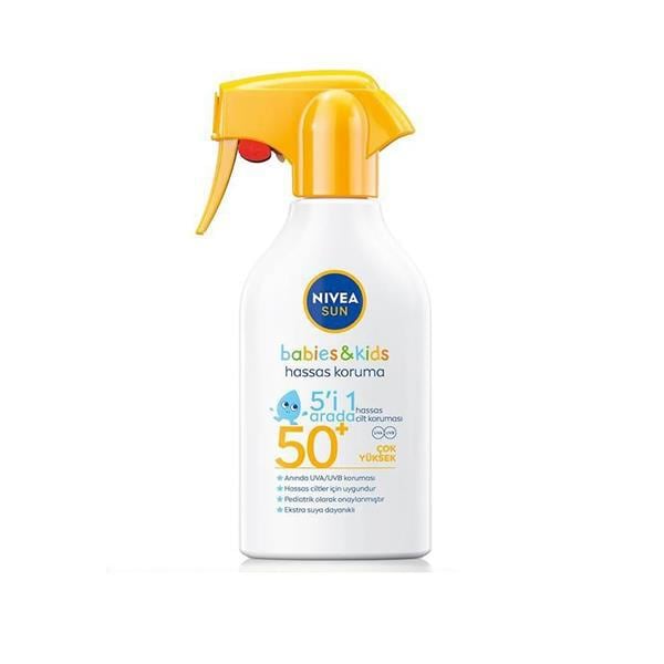 Nivea Sun Bebek ve Çocuk 270 ml 50 Faktör Güneş Spreyi
