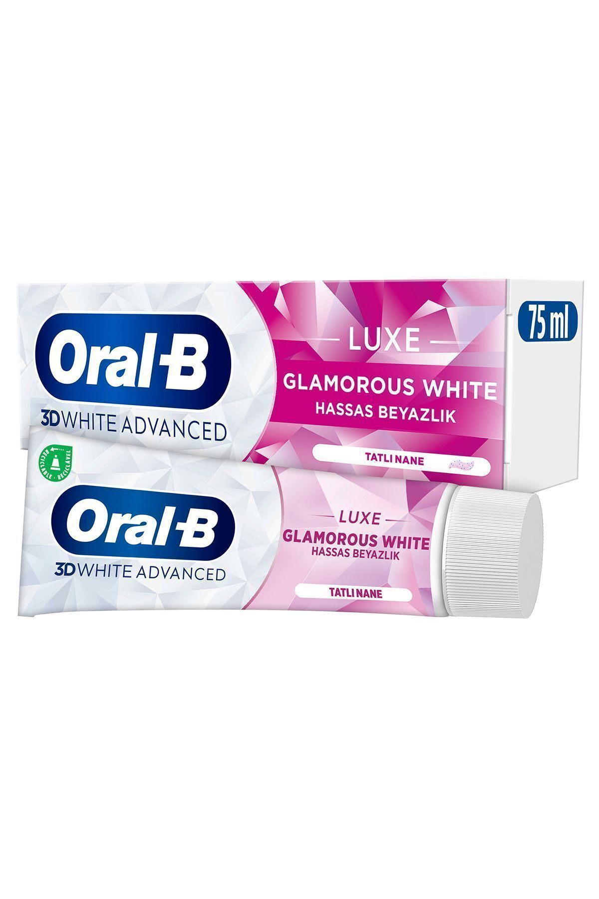 Oral-B Pro 3D White Advanced Luxe Glamorous Hassas Beyazlık 75 ml Diş Macunu