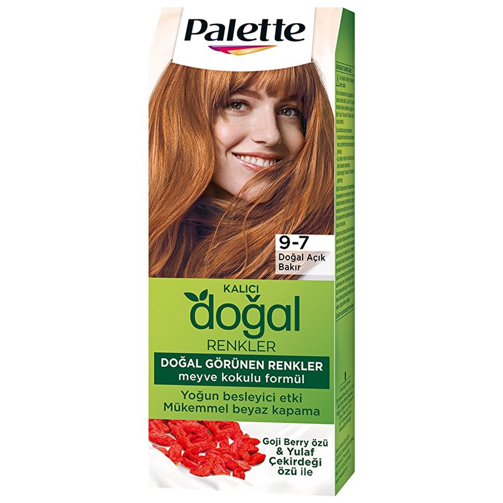 Palette Kalıcı Doğal Renkler 9.7 Doğal Açık Bakır Saç Boyası