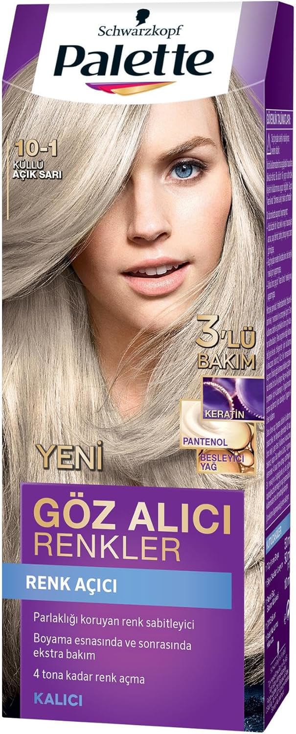 Palette Göz Alıcı Renkler 10-1 Küllü Açık Sarı Saç Boyası
