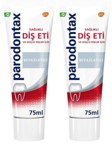 Parodontax Beyazlatıcı 75 ml 2 Adet Florürlü Diş Macunu
