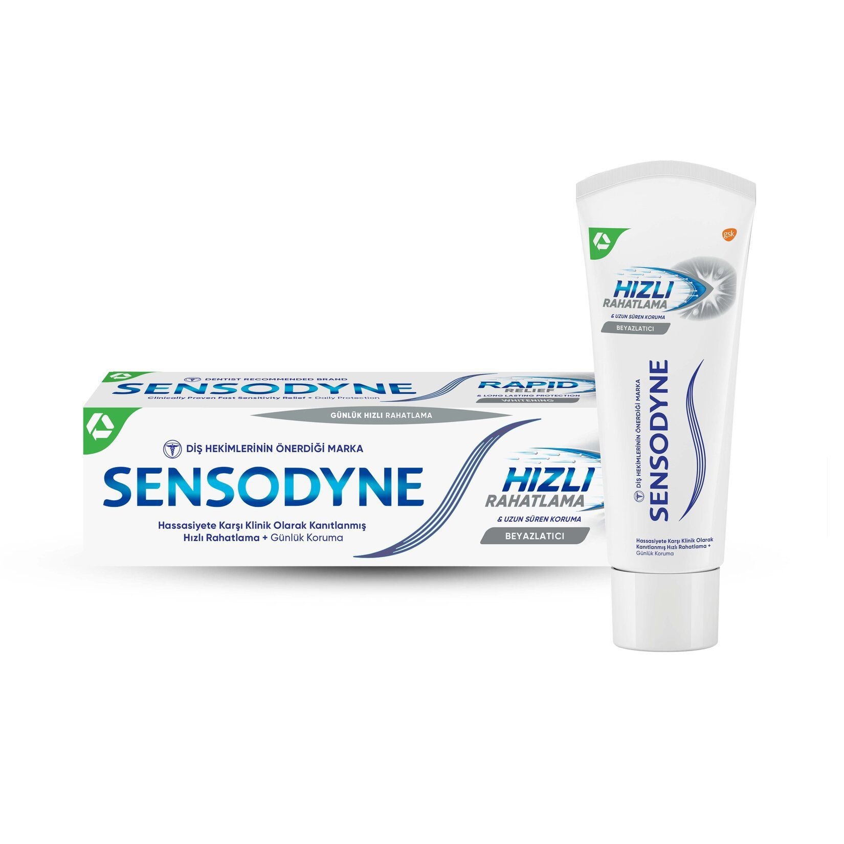 Sensodyne Hızlı Rahatlama Beyazlatıcı 75 ml Florürlü Diş Macunu