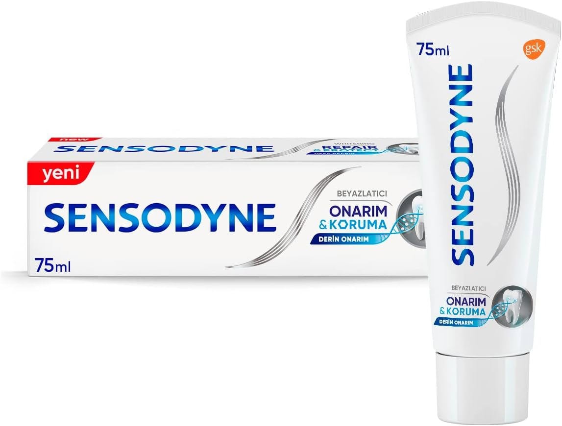 Sensodyne Onarım ve Koruma Beyazlatıcı 75 ml Florürlü Diş Macunu