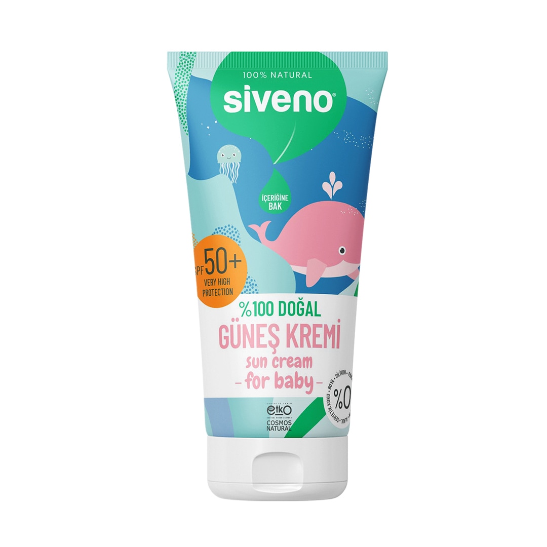 Siveno Doğal 50 ml 50 Faktör Bebek Güneş Kremi