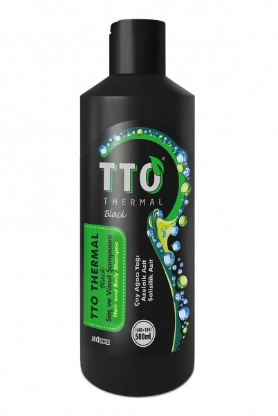 TTO Thermal Black 500 ml Saç ve Vücut Şampuan